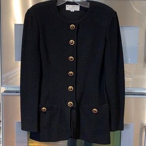 St. John Black Knit Jacket